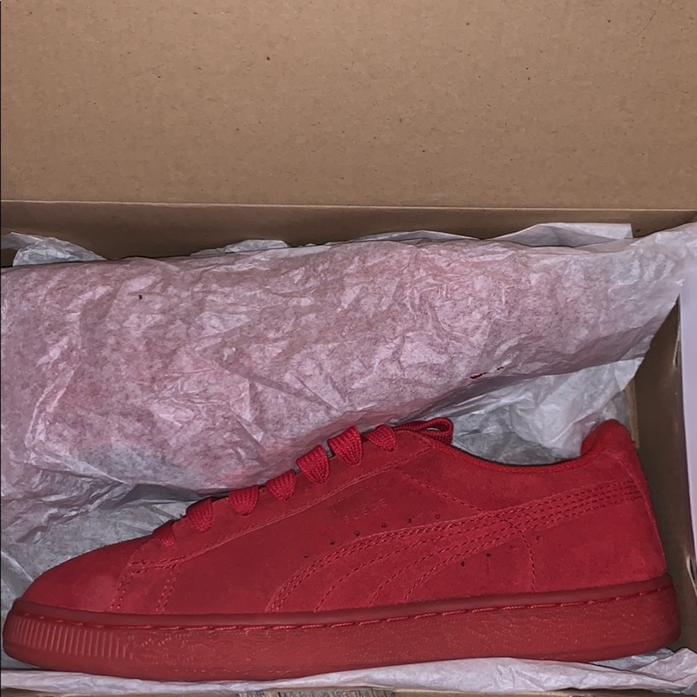 Red Puma Suedes